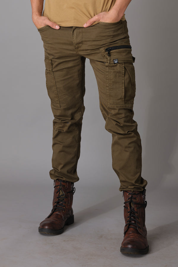 Olive Regular Fit Cargo Pant